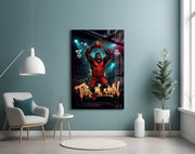 Throwdown Gorilla One-Hand Dunk Glass Wall Art