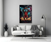 Throwdown Gorilla One-Hand Dunk Glass Wall Art