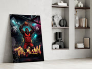 Throwdown Gorilla One-Hand Dunk Glass Wall Art