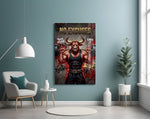No Excuses Weightlifting Bull Glass Wall Art