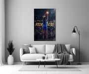 Relentless Basketball Crown Hoop Glass Wall Art