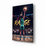 Range Crowned Woman Baller Glass Wall Art