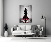 Mindset Is Everything Chess King Glass Wall Art