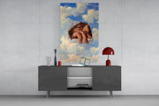 Torn Sky Eye and Hand Surreal Glass Wall Art