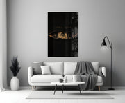 Money Talks Torn Dollar Bill Eyes Glass Wall Art
