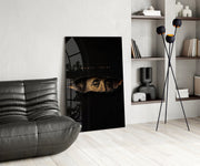 Money Talks Torn Dollar Bill Eyes Glass Wall Art