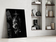 Ascending Phoenix Sacred Geometry Glass Wall Art