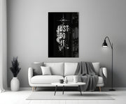 Phoenix Bold Motivational Typography Glass Wall Art