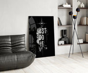Phoenix Bold Motivational Typography Glass Wall Art