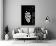 Vitamin Cash Skeleton Hand Money Glass Wall Art