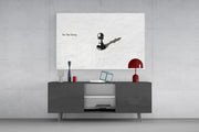 Be the King Chess Pawn Shadow Glass Wall Art