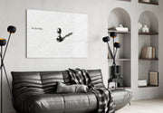 Be the King Chess Pawn Shadow Glass Wall Art