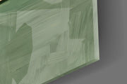 Reader on Windowsill Sage Green Glass Wall Art