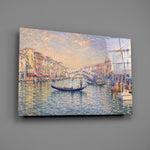 Venice Grand Canal Monet Style Glass Wall Art