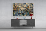 Venice Grand Canal Cubist Style Glass Wall Art