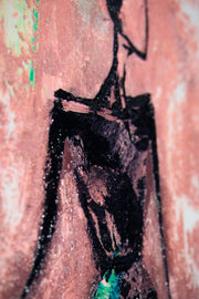 Jade Couture Muse – Peinture en relief 3D avec forme de mode vert jade