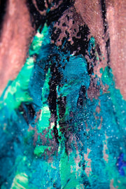 Jade Couture Muse – Peinture en relief 3D avec forme de mode vert jade