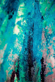 Jade Couture Muse – Peinture en relief 3D avec forme de mode vert jade