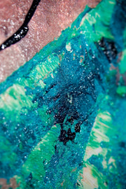 Jade Couture Muse – Peinture en relief 3D avec forme de mode vert jade