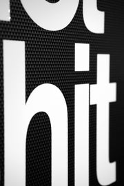 3D Relief Painting – Get Shit Done – Geometric High-Gloss Wall Decor