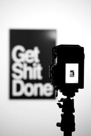 3D Relief Painting – Get Shit Done – Geometric High-Gloss Wall Decor