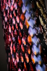 Dark Symbiote Noir — Impression gaufrée 3D haptique + laque brillante