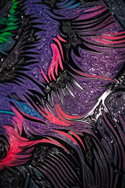 Neon Canopy Alpha – Tableau en relief 3D avec néon et jungle