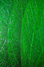 Verdant Lattice — Luxe 3D Relief Painting with High-Gloss Finish