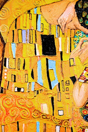 3D-Reliefgemälde Golden Embrace Reverie – Goldene Kunst – Luxuriöse Wanddekoration