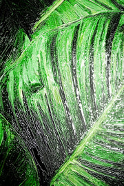 Verdant Tropics Infusion — Luxe 3D Relief Wall Art with High-Gloss Finish