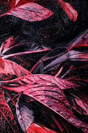 3D Relief Painting – Deep Red Lilies – Black & Red – Luxury Wall Decor