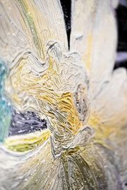 Zen Serenity Bloom — Luxuriöse 3D-Relief-Wandkunst mit Hochglanz-Finish