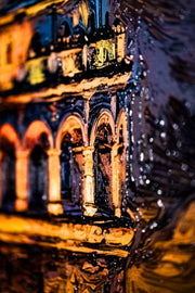 3D-Reliefbild Galata Sunset Sentinel – Galata-Turm bei Sonnenuntergang – Luxuriöse Wanddekoration