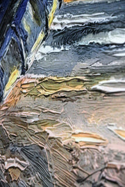 Weathered Shoreline Sentinel – Luxuriöse 3D-Relief-Wandkunst mit Hochglanz-Finish