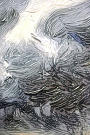 Weathered Shoreline Sentinel – Luxuriöse 3D-Relief-Wandkunst mit Hochglanz-Finish