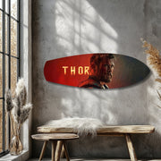 Nordic Hero Movie Poster Glass Wall Art.