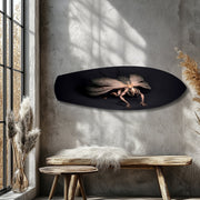Dark Horned Creature Fantasy Glass Wall Art.
