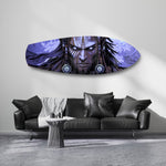 Tribal Chief Warrior Comic Glass Wall Art.