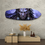 Tribal Chief Warrior Comic Glass Wall Art.