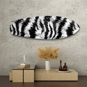 Zebra Stripe Glass Wall Art.