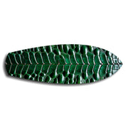 Emerald Crocodile Skin Glass Wall Art.