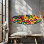 Colorful Clay Mosaic Glass Wall Art.