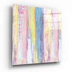 Wooden Patterned Glass Wall Art