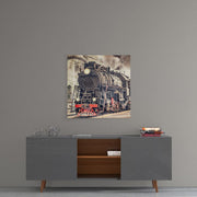 Train Glass Wall Art