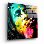 Colorful Reggae Legend Glass Wall Art