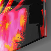 Colorful Reggae Legend Glass Wall Art