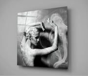 Smoke Dancing Glass Wall Art | Insigne Art Design