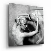 Smoke Dancing Glass Wall Art | Insigne Art Design