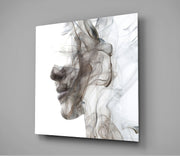 Smoke Face Glass Wall Art | Insigne Art Design