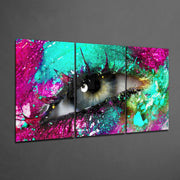 Eyelash Glass Art